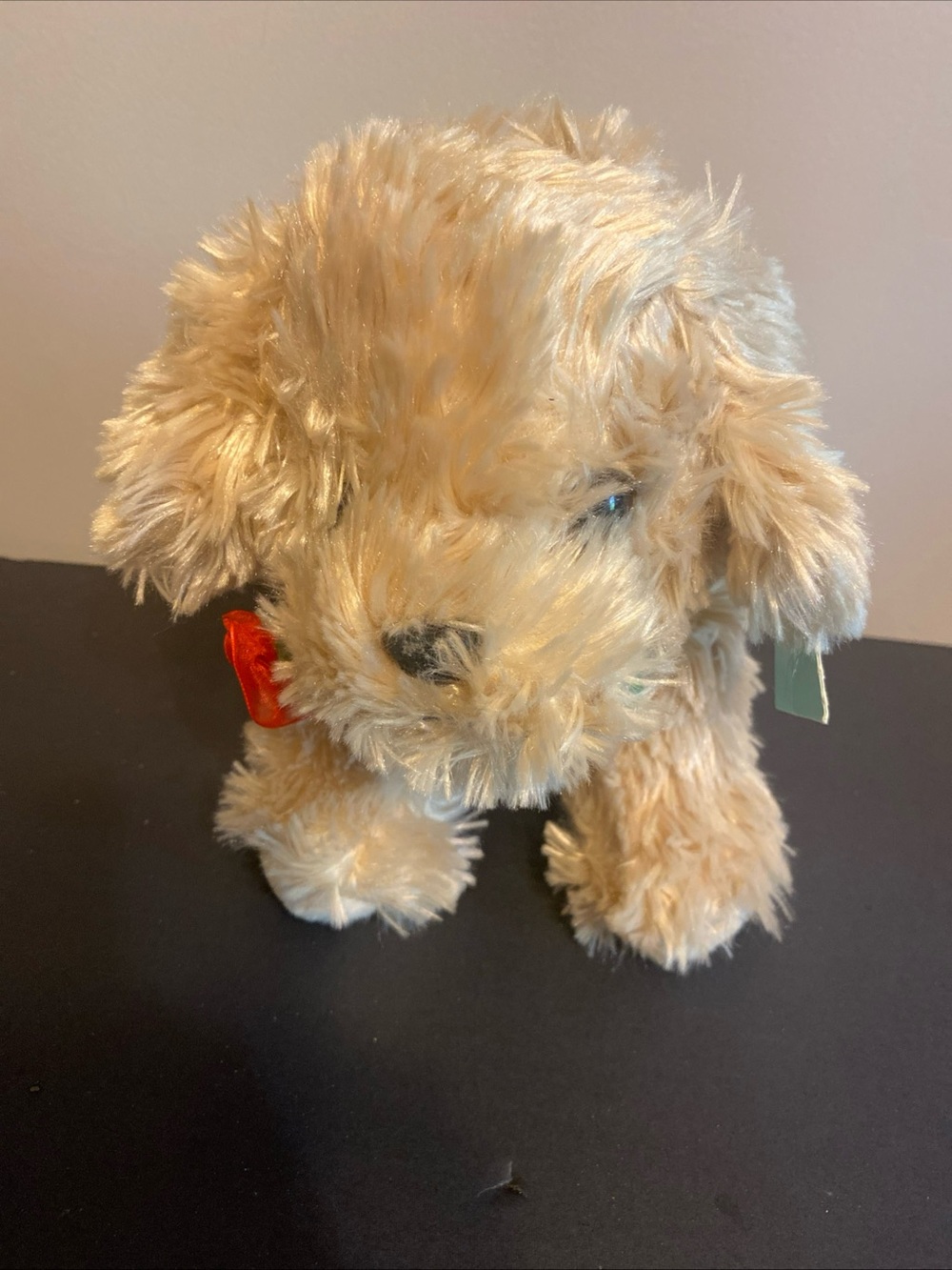 Hugme Labradoodle Puppy Dog with Rose 8" Plush NWT‎